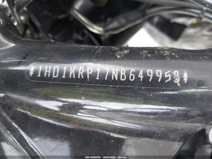 2022 Harley-Davidson Flhxs VIN: 1HD1KRP17NB649953 Lot: 45398367
