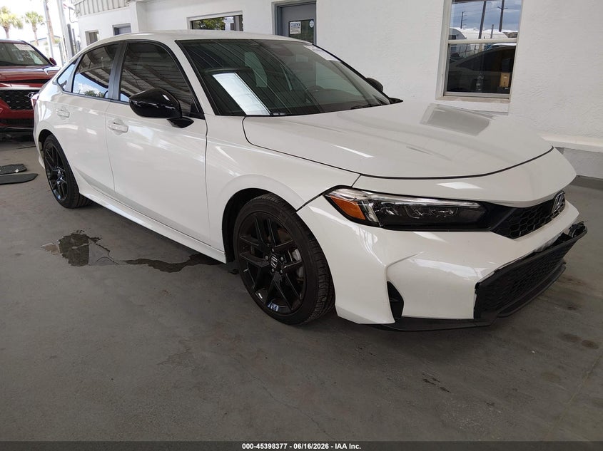 Vin: 2hgfe2f58sh540500, lot: 45896380, honda civic sport 20251