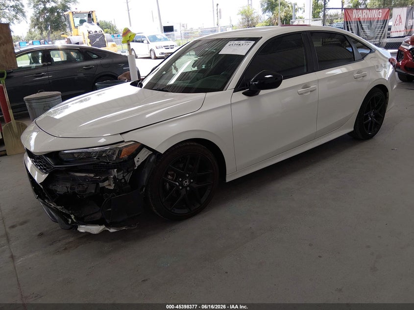 Vin: 2hgfe2f58sh540500, lot: 45896380, honda civic sport 20252