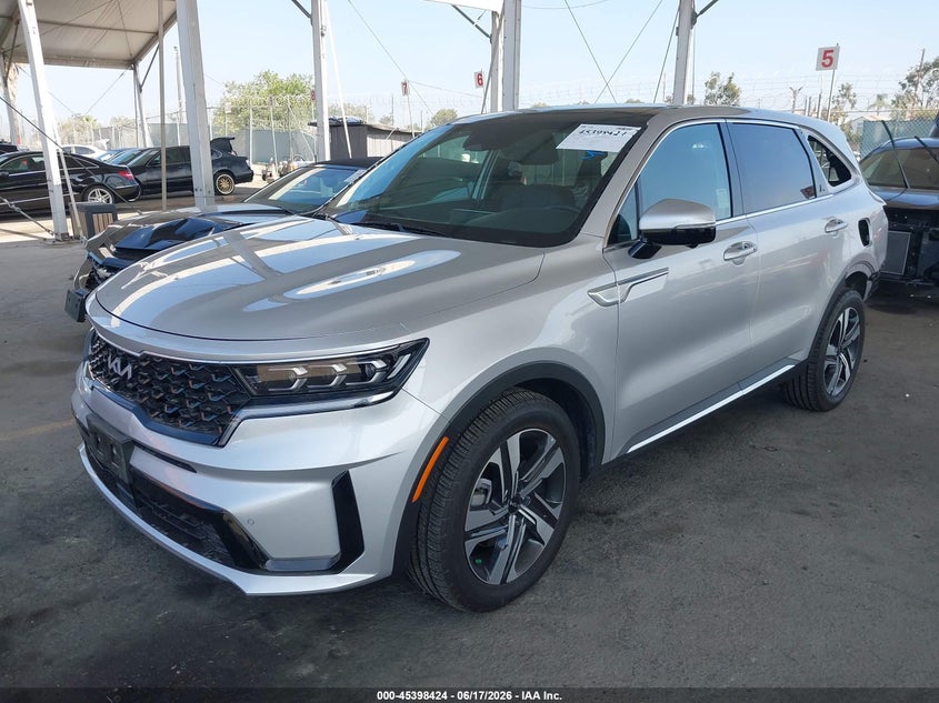 Vin: kndrmdlhxp5198488, lot: 45896427, kia sorento plug-in hybrid sx prestige 20232