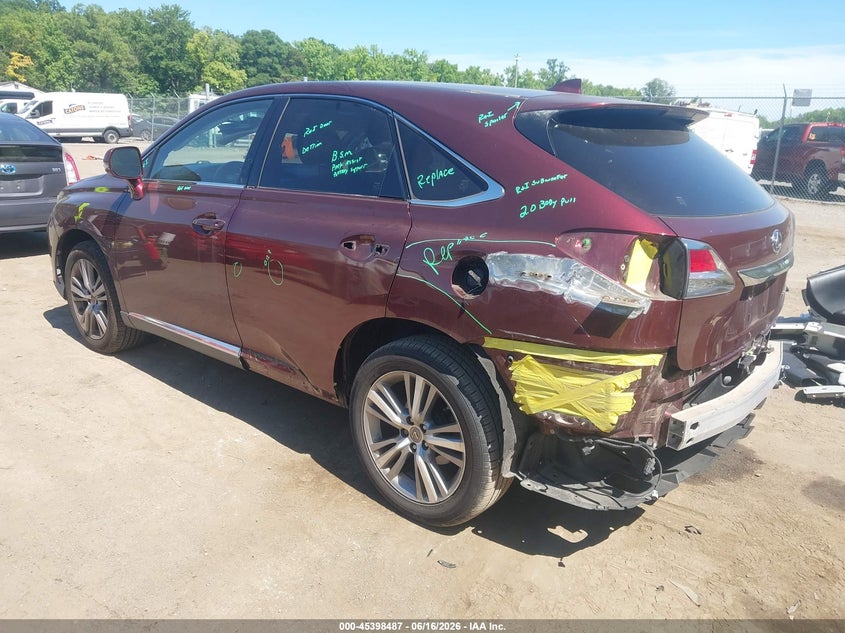 Vin: jtjbk1ba8f2480877, lot: 45896490, lexus rx 350 20153