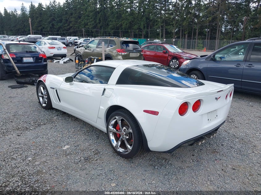 Vin: 1g1yr2dw3c5109457, lot: 45896493, chevrolet corvette grand sport 20123
