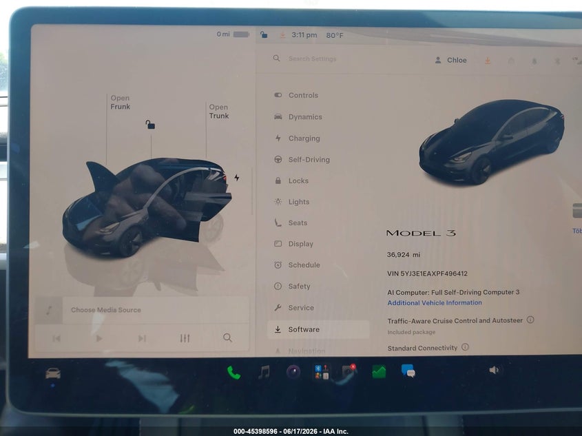 2023 TESLA MODEL 3 auction photo 7