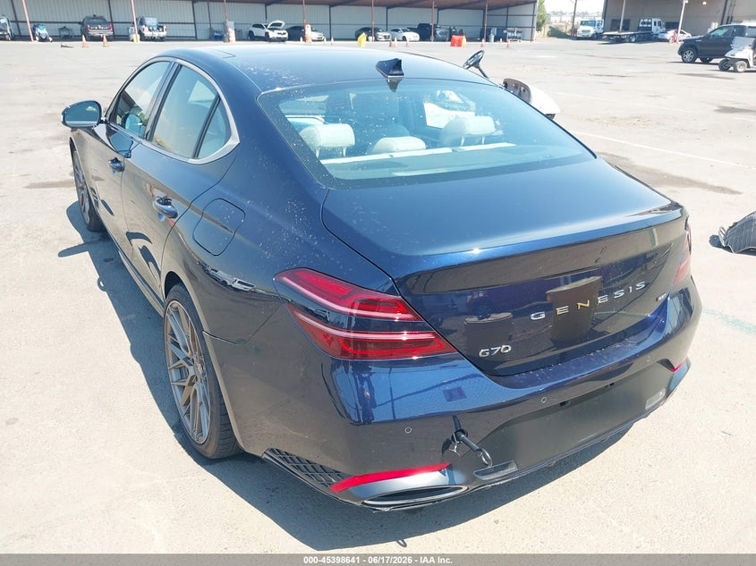 Vin: kmtg54te4pu106924, lot: 45896644, genesis g70 3.3t rwd 20233