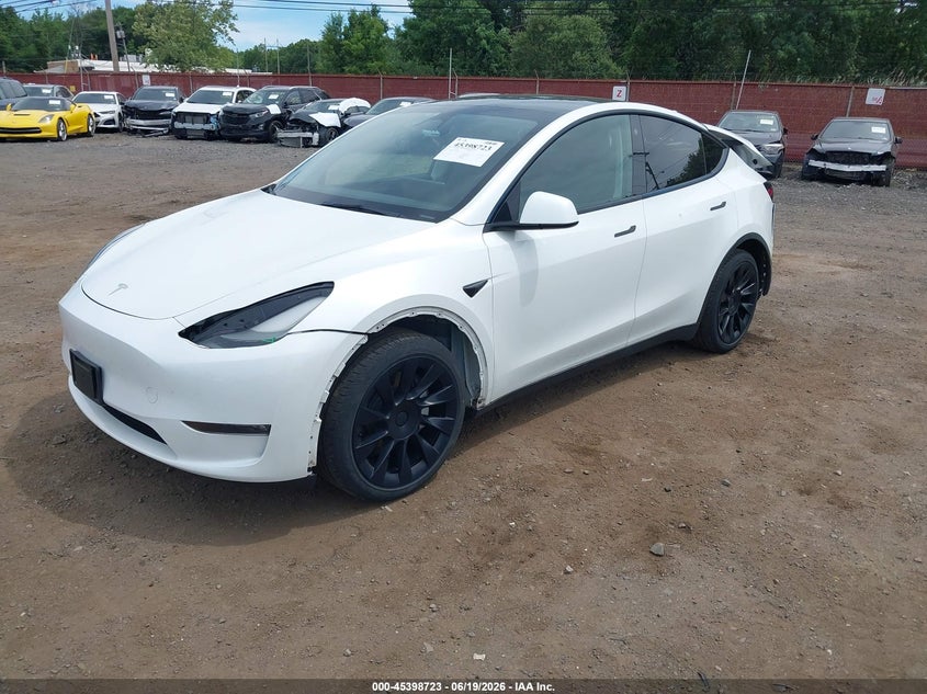 2023 Tesla Model Y, Удар сзади, IAAI, VIN 7SAYGDEE1PF748183 — фото 2