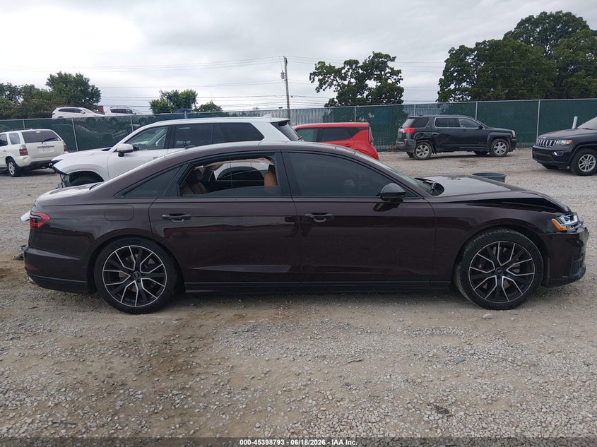 2020 AUDI S8 SEDAN 4.0L V-8 DI, DOHC, VVT, TURBO, 563HP