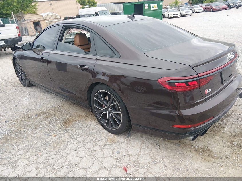 Vin: wau8saf84ln007005, lot: 45896796, audi s8 tfsi quattro tiptronic 20203