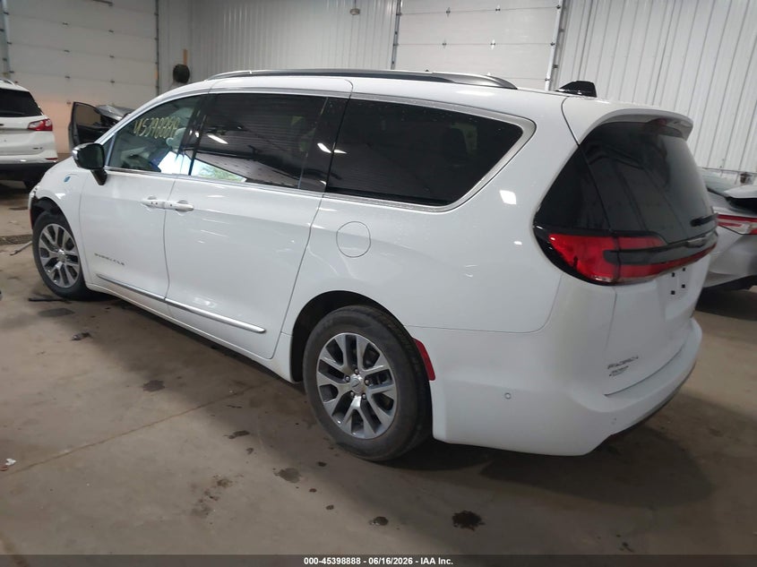 Vin: 2c4rc1n77sr529285, lot: 45896891, chrysler pacifica hybrid pinnacle 20253