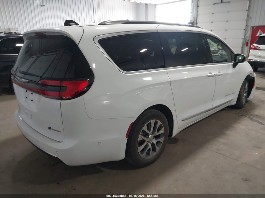 Vin: 2c4rc1n77sr529285, lot: 45896891, chrysler pacifica hybrid pinnacle 20254