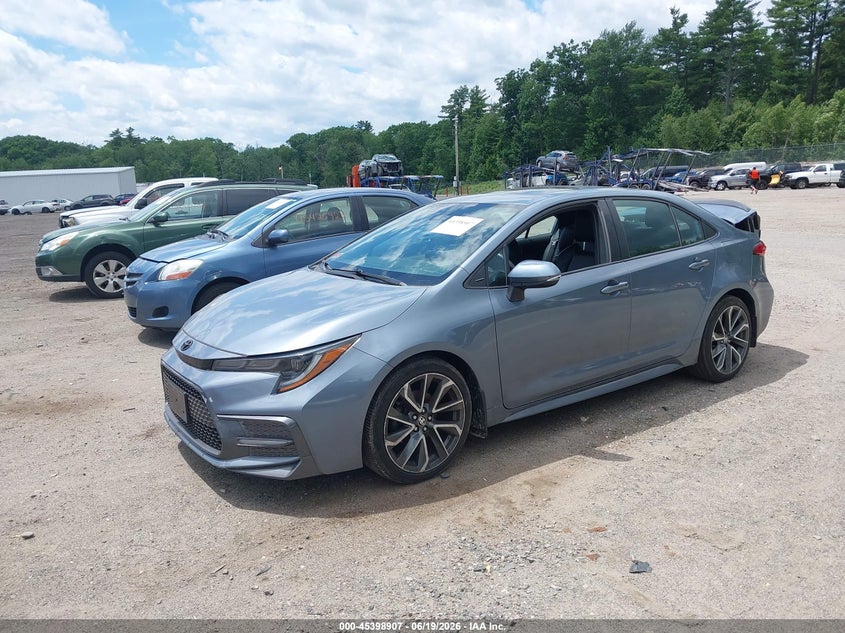2021 Toyota Corolla, Rear, IAAI, VIN 5YFT4MCE2MP061684 — photo 2