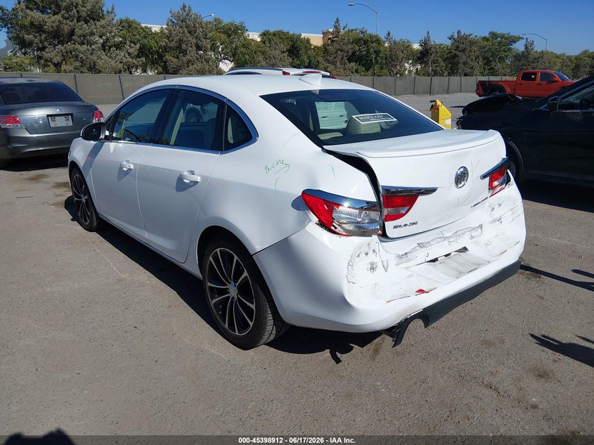 Vin: 1g4pw5sk4g4165833, lot: 45896915, buick verano sport touring group 20163