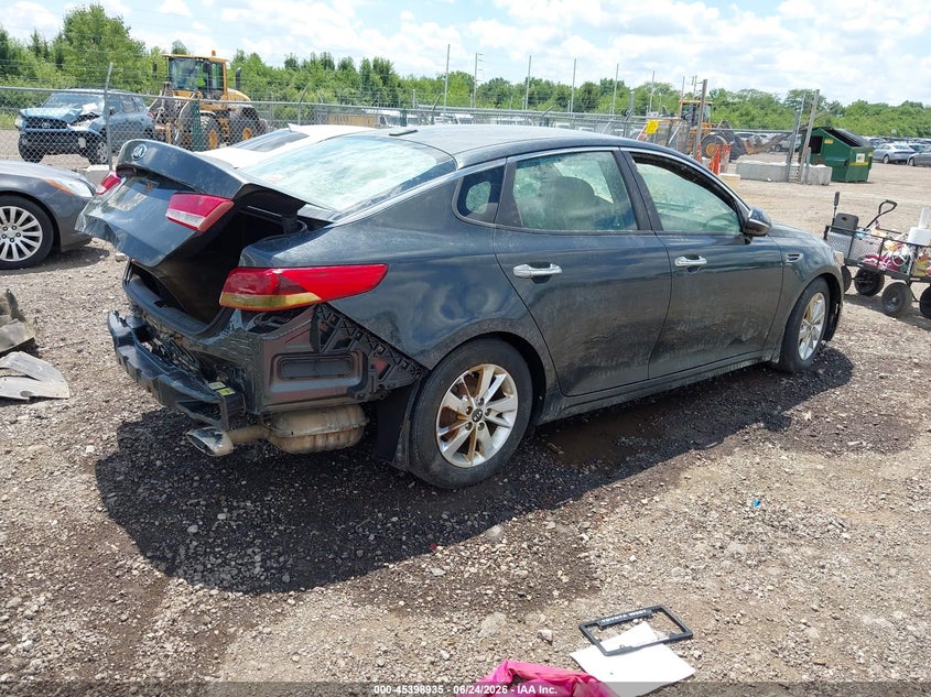 Vin: knagt4l37g5079048, lot: 45896938, kia optima lx 20164
