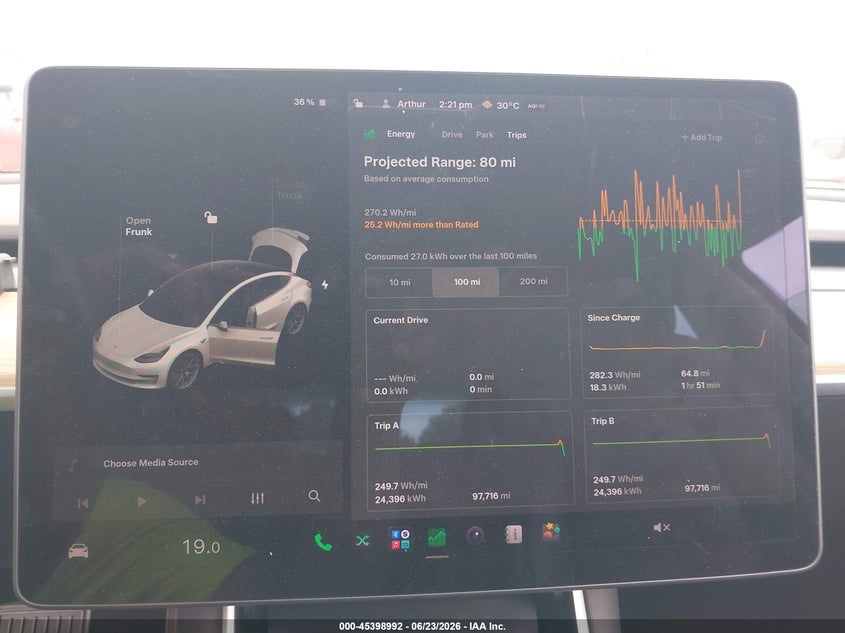 2019 TESLA MODEL 3 auction photo 7