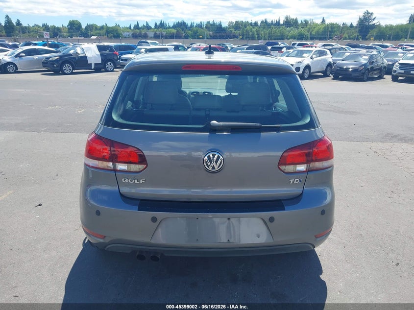 2012 Volkswagen Golf Tdi 4-Door VIN: WVWDM7AJ7CW301906 Lot: 45399002
