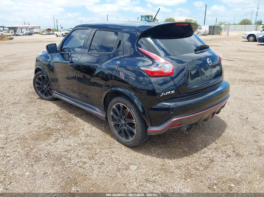 Vin: jn8af5mv0ft564619, lot: 45897306, nissan juke nismo/s/sl/sv 20153