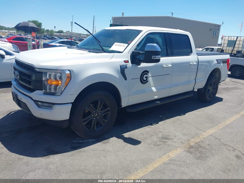 Vin: 1ftfw1e87nfa28654, lot: 45897337, ford f-150 lariat 20222
