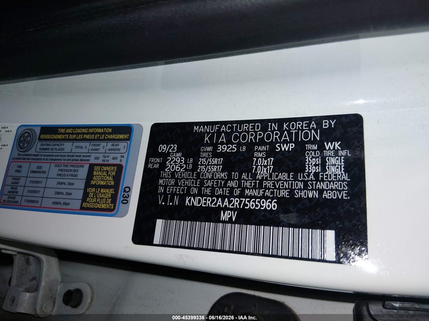 2024 Kia Seltos Ex VIN: KNDER2AA2R7565966 Lot: 45399336