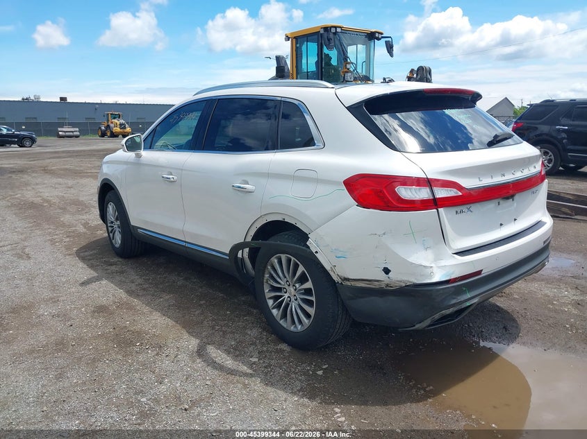 Vin: 2lmpj8kr4jbl49717, lot: 45897347, lincoln mkx select 20183