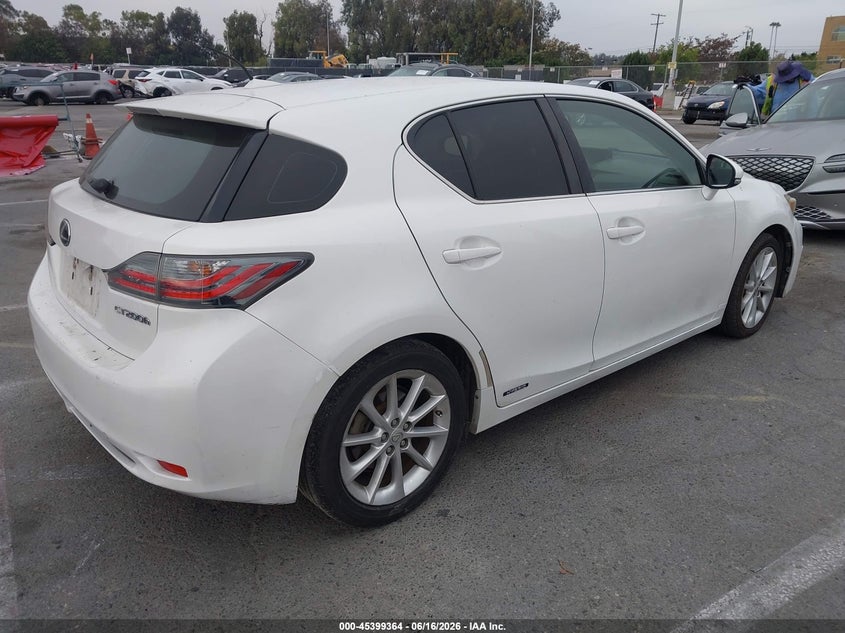 Vin: jthkd5bh4b2034378, lot: 45897367, lexus ct 200h premium 20114