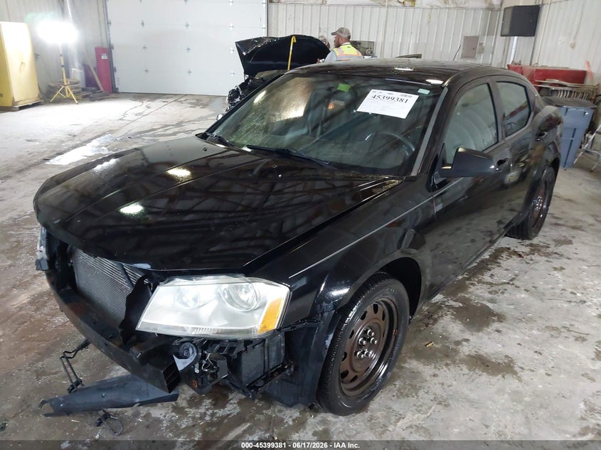 Vin: 1c3cdzabxdn725057, lot: 45897383, dodge avenger se 20132