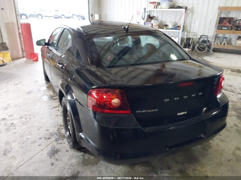 Vin: 1c3cdzabxdn725057, lot: 45897383, dodge avenger se 20133