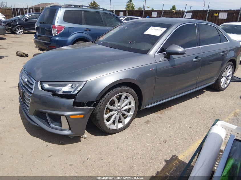 Vin: wauenaf43kn011875, lot: 45897394, audi a4 45 premium 20192