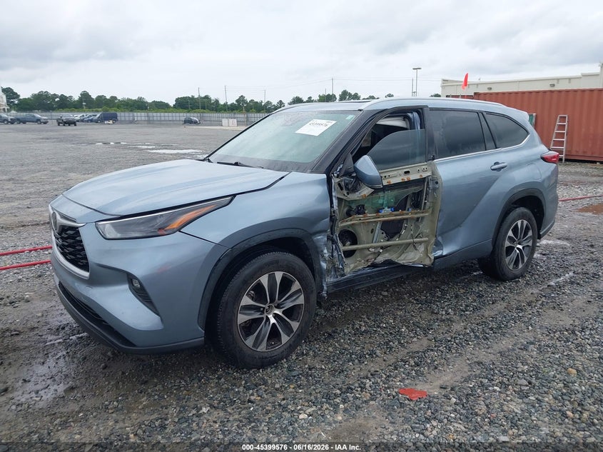 Vin: 5tdgzrah4ns111121, lot: 45897579, toyota highlander xle 20222