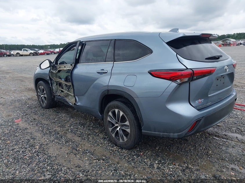 Vin: 5tdgzrah4ns111121, lot: 45897579, toyota highlander xle 20223