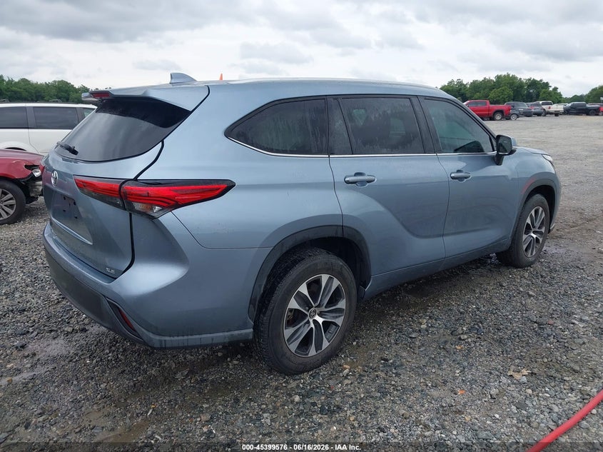 Vin: 5tdgzrah4ns111121, lot: 45897579, toyota highlander xle 20224