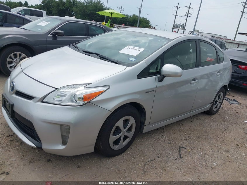 2013 TOYOTA PRIUS auction photo 2