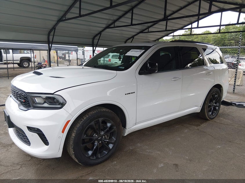 Vin: 1c4sdjct1pc618476, lot: 45897921, dodge durango r/t premium awd 20232