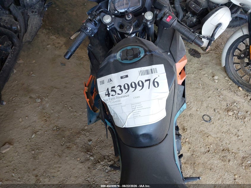 2021 Kawasaki Ex400 VIN: JKAEXKH1XMDAB4005 Lot: 45399976