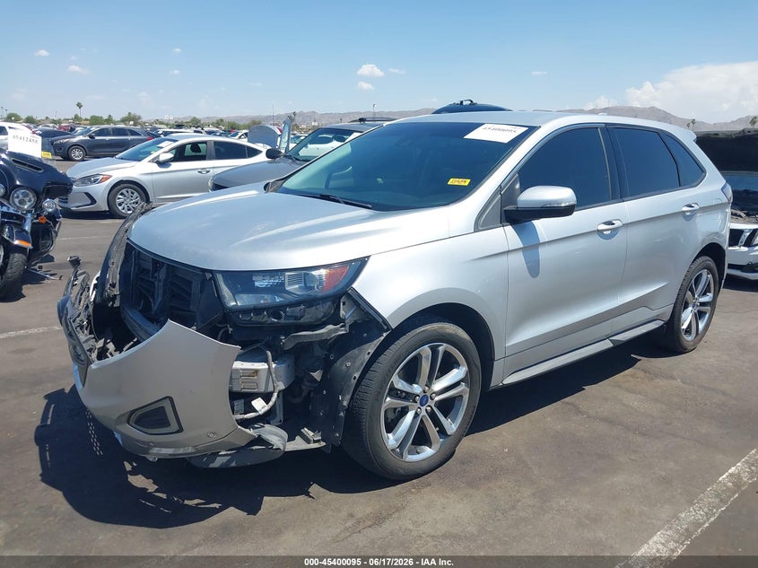 Vin: 2fmtk4ap9fbb12079, lot: 45898098, ford edge sport 20152