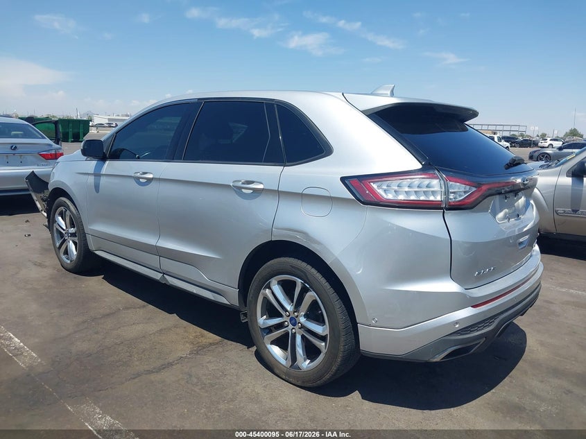 Vin: 2fmtk4ap9fbb12079, lot: 45898098, ford edge sport 20153