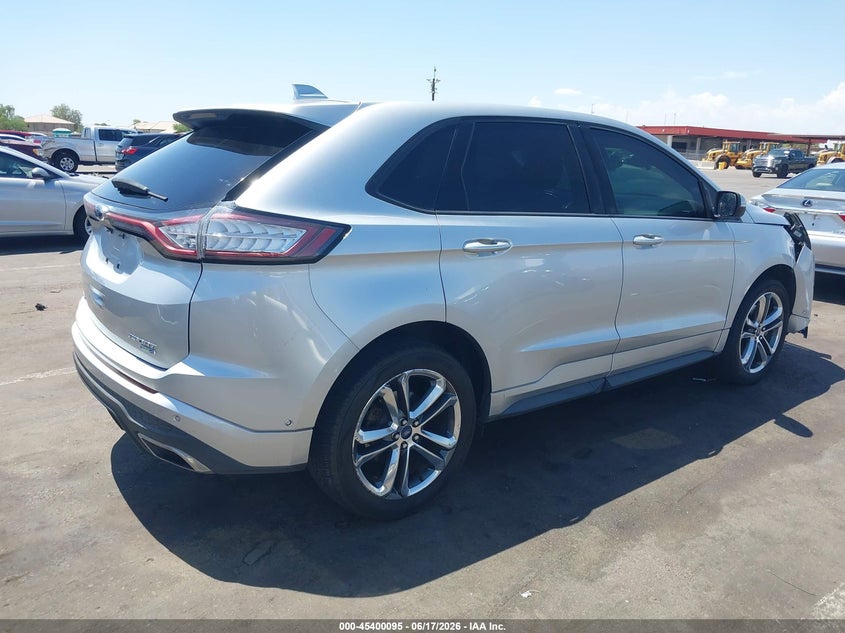Vin: 2fmtk4ap9fbb12079, lot: 45898098, ford edge sport 20154
