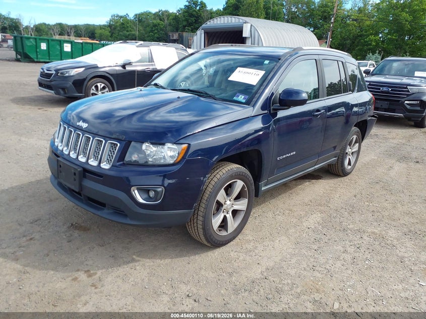 2017 Jeep Compass, Rear, IAAI, VIN 1C4NJDEB4HD110042 — photo 2