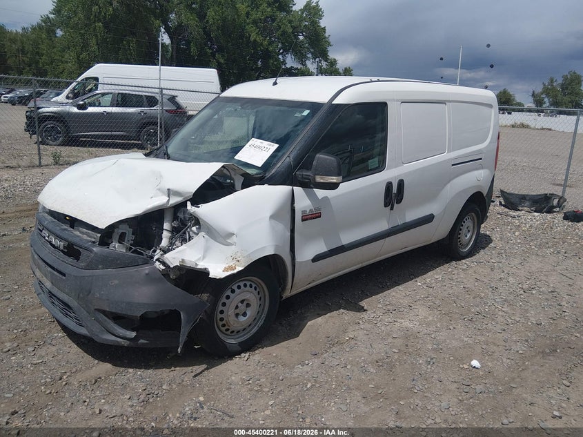 Vin: zfbhrfab9m6v33661, lot: 45898224, ram promaster city tradesman 20212