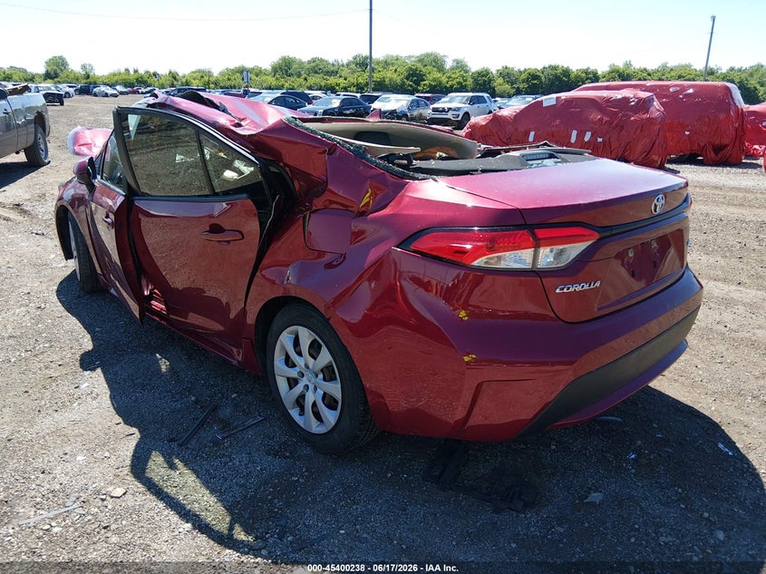VIN JTDEPMAE0NJ217519 2022 TOYOTA COROLLA LE