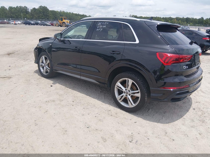 Vin: wa1decf32l1017008, lot: 45898275, audi q3 premium 45 tfsi s line quattro tiptronic 20203