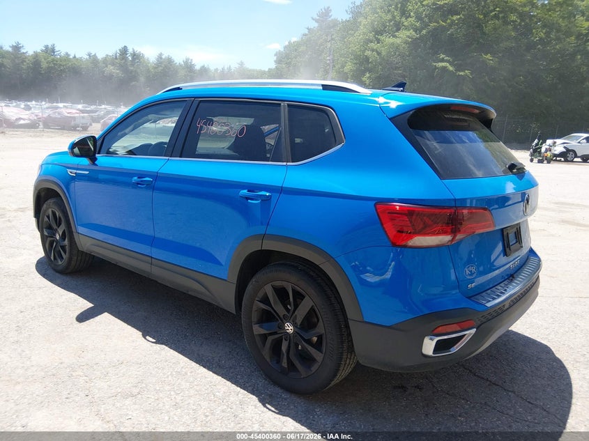 VOLKSWAGEN TAOS 2022 VIN 3VVYX7B29NM032201