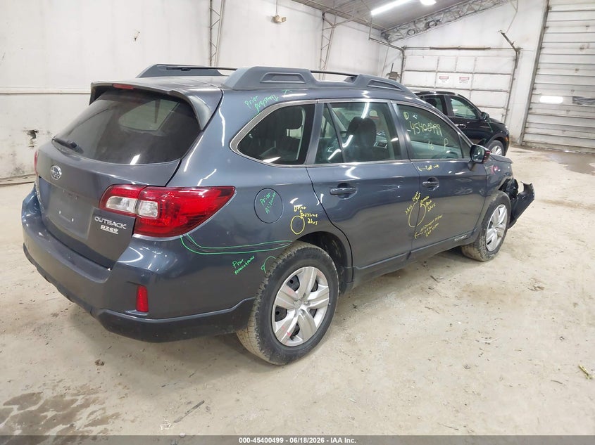Vin: 4s4bsaac7g3269439, lot: 45898502, subaru outback 2.5i 20164
