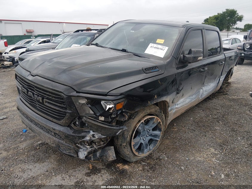 Vin: 1c6srfft1mn595573, lot: 45898505, ram 1500 big horn  4x4 5'7 box 20212