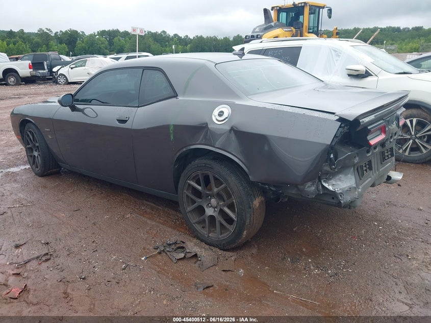 Vin: 2c3cdzbt9gh256516, lot: 45898515, dodge challenger r/t 20163