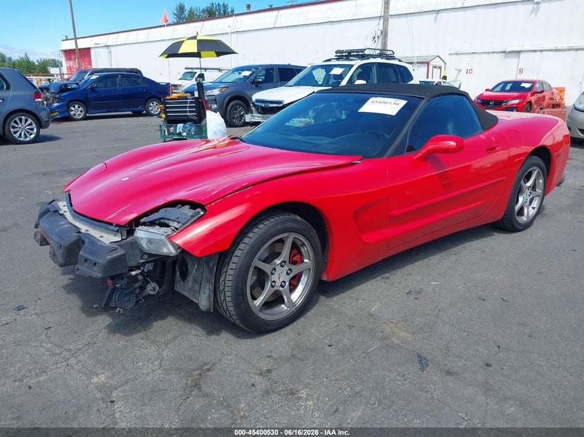 CHEVROLET CORVETTE 2004 VIN 1G1YY32G845103305