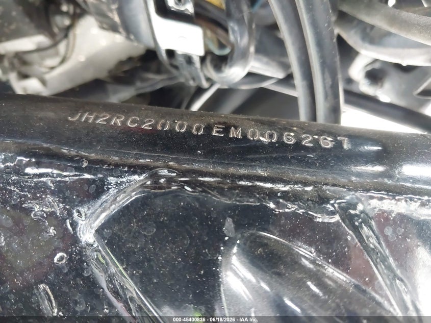 1984 Honda Cb700 Sc VIN: JH2RC2000EM006267 Lot: 45400836