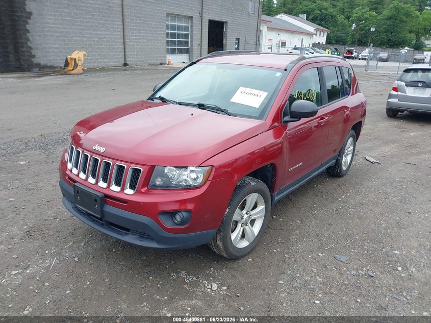Vin: 1c4njdbb9fd283234, lot: 45898884, jeep compass sport 20152