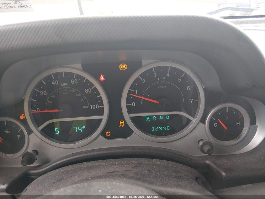 2010 JEEP WRANGLER SPORT UTILITY VEHICLE 3.8L V-6 202HP