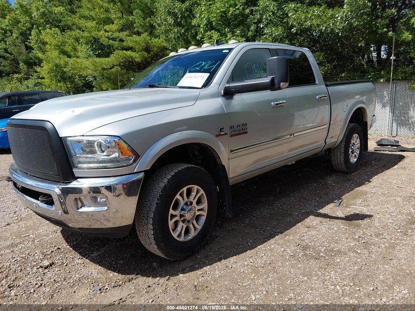 Vin: 3c6ur5fl7jg161486, lot: 45899277, ram 2500 laramie  4x4 6'4 box 20182