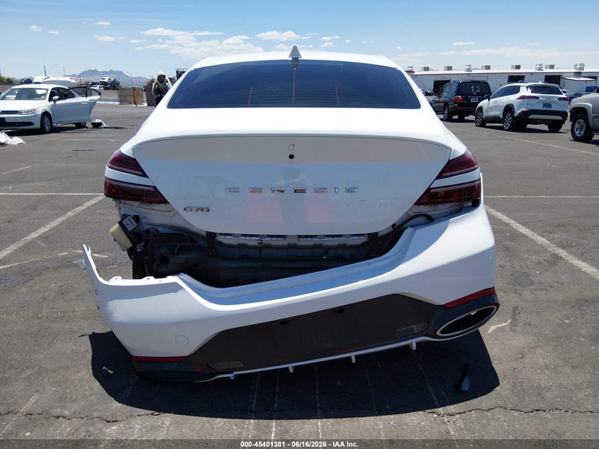 2025 Genesis G70 2.5T Rwd VIN: KMTG34SC0SU145833 Lot: 45401381