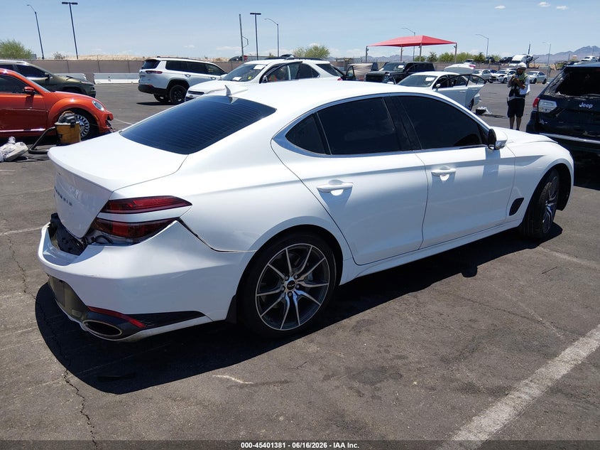 Vin: kmtg34sc0su145833, lot: 45899384, genesis g70 2.5t rwd 20254
